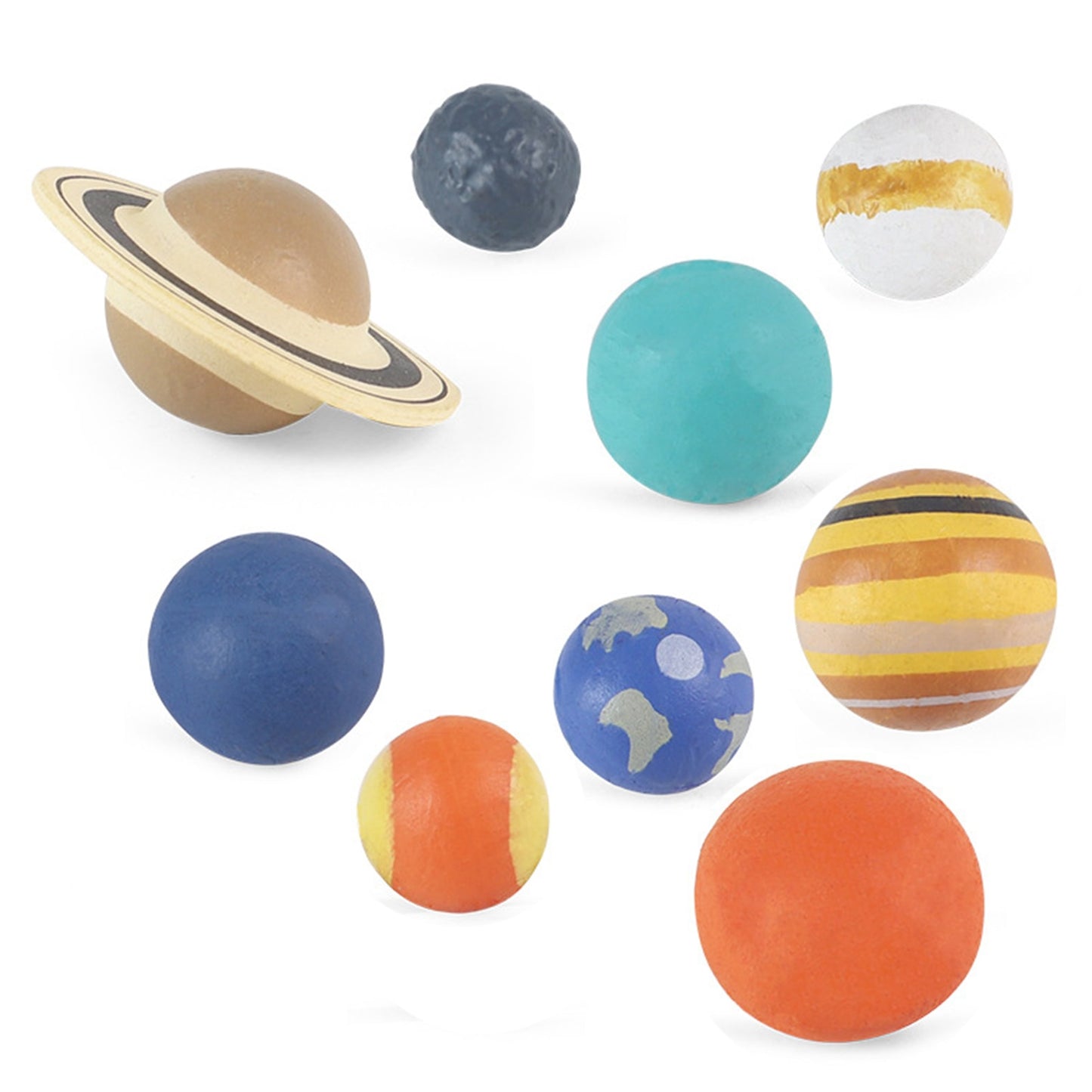 Scale Model Solar System: Planets and Sun (Set of 9)